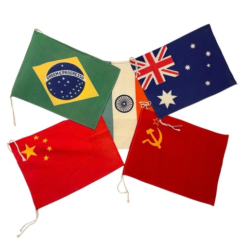 Vintage cotton country flags - country,